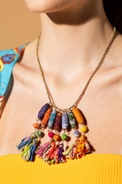 Tassel Charm Necklace