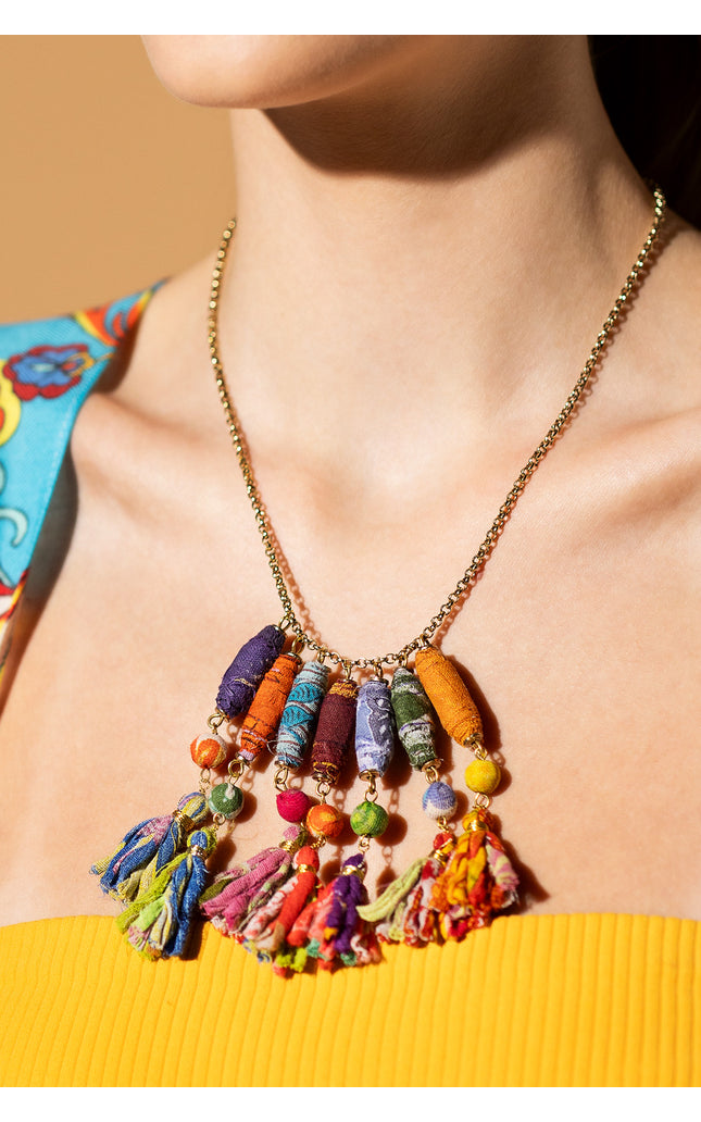 Tassel Charm Necklace