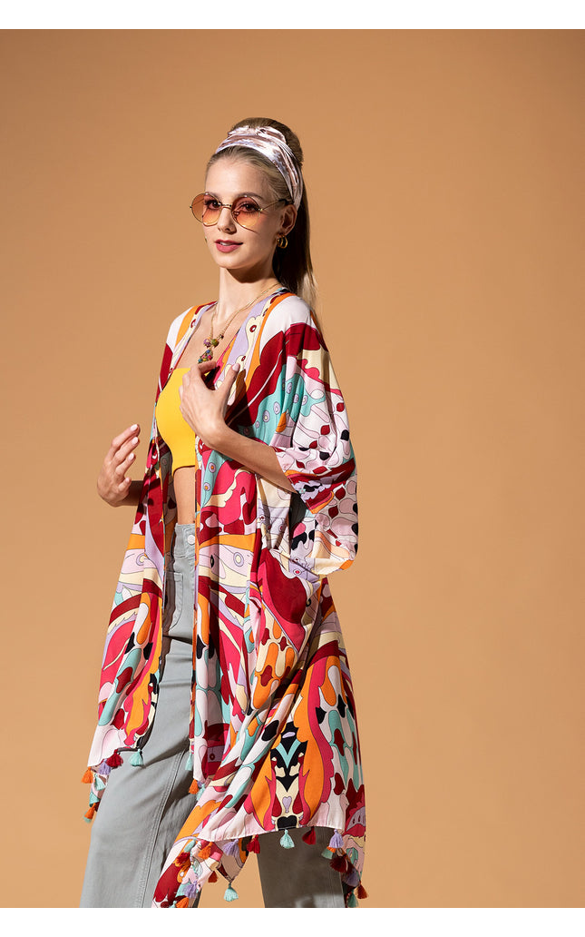Carnival Whirl Kimono