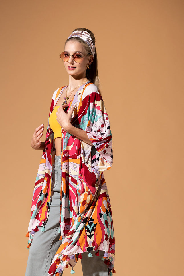 Carnival Whirl Kimono