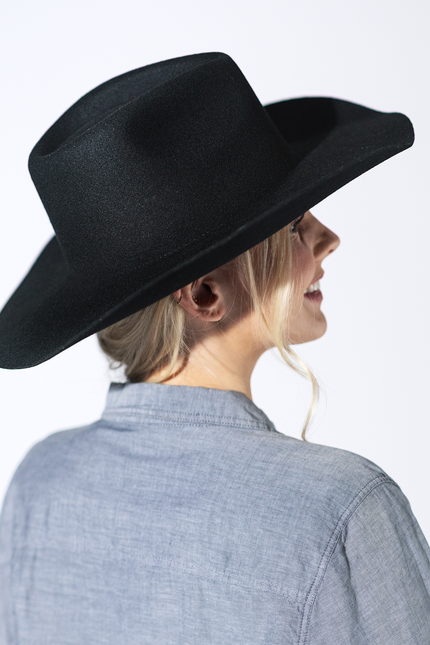 Shania Wool Cowboy - Black