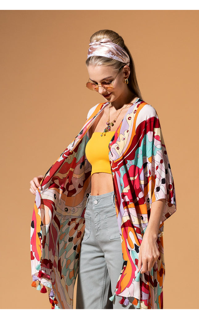 Carnival Whirl Kimono