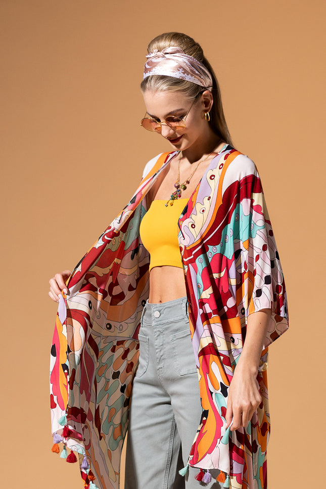 Carnival Whirl Kimono
