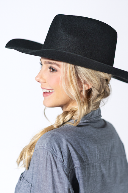 Shania Wool Cowboy - Black