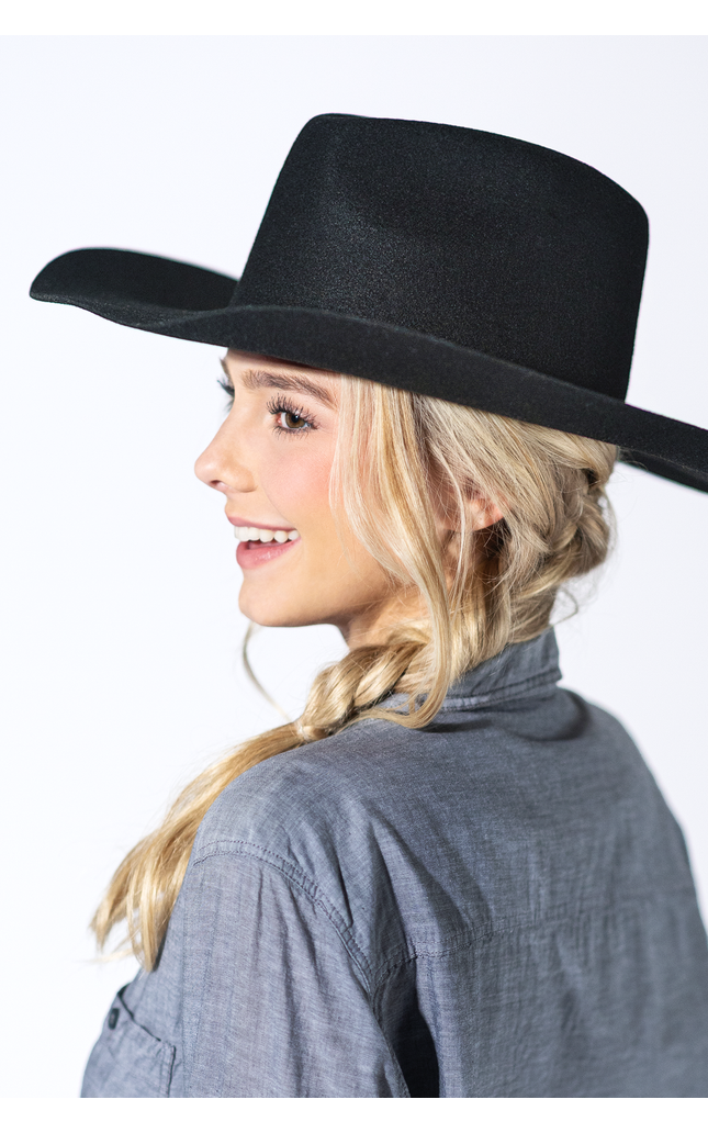 Shania Wool Cowboy - Black