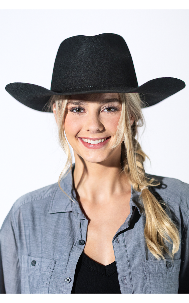 Shania Wool Cowboy - Black