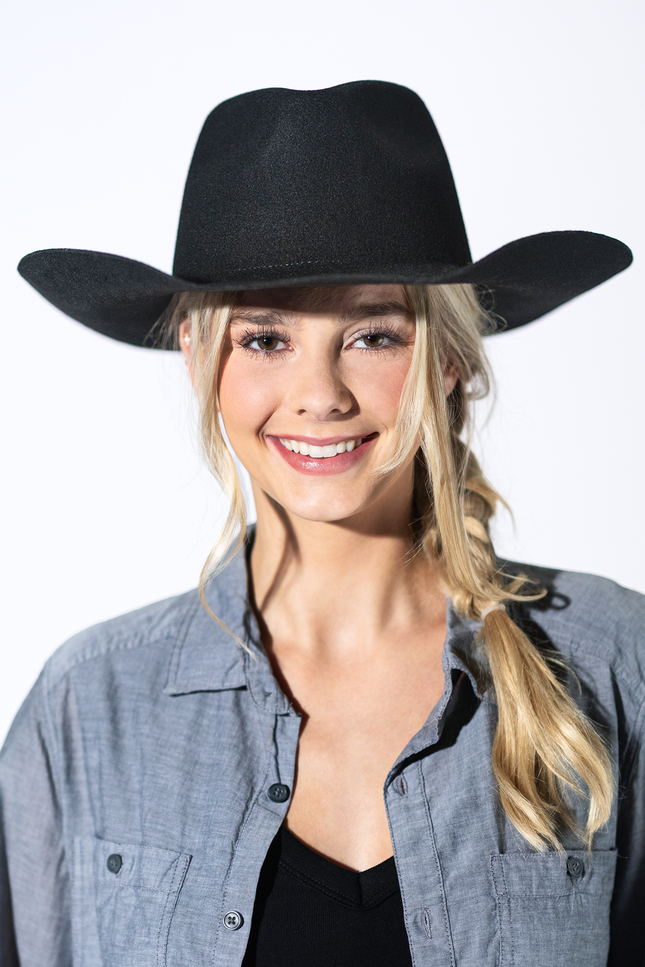 Shania Wool Cowboy - Black