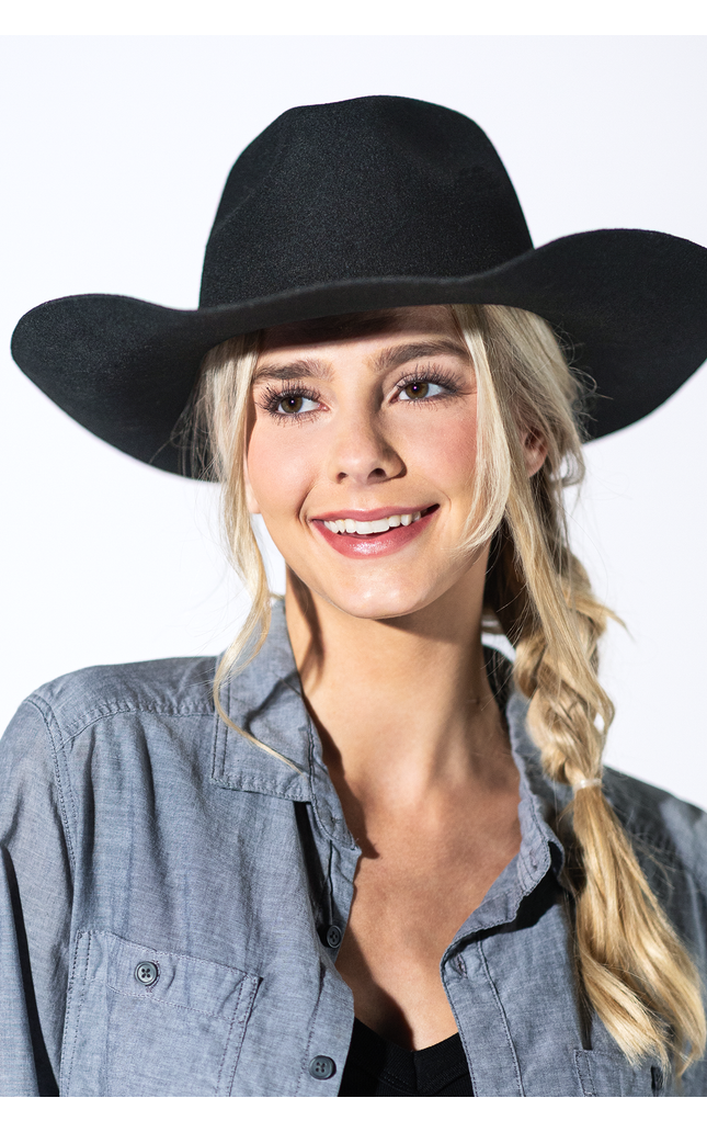 Shania Wool Cowboy - Black