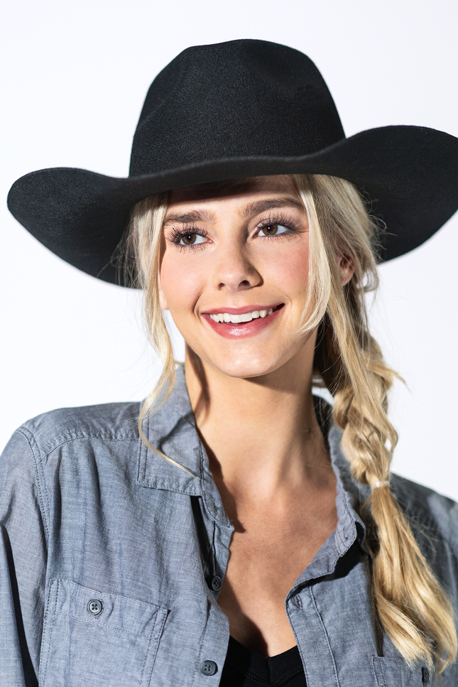 Shania Wool Cowboy - Black