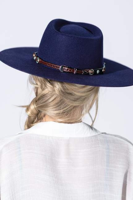 Copper Trail Leather Hat Band