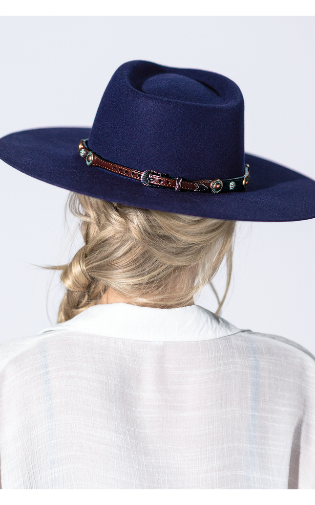 Copper Trail Leather Hat Band