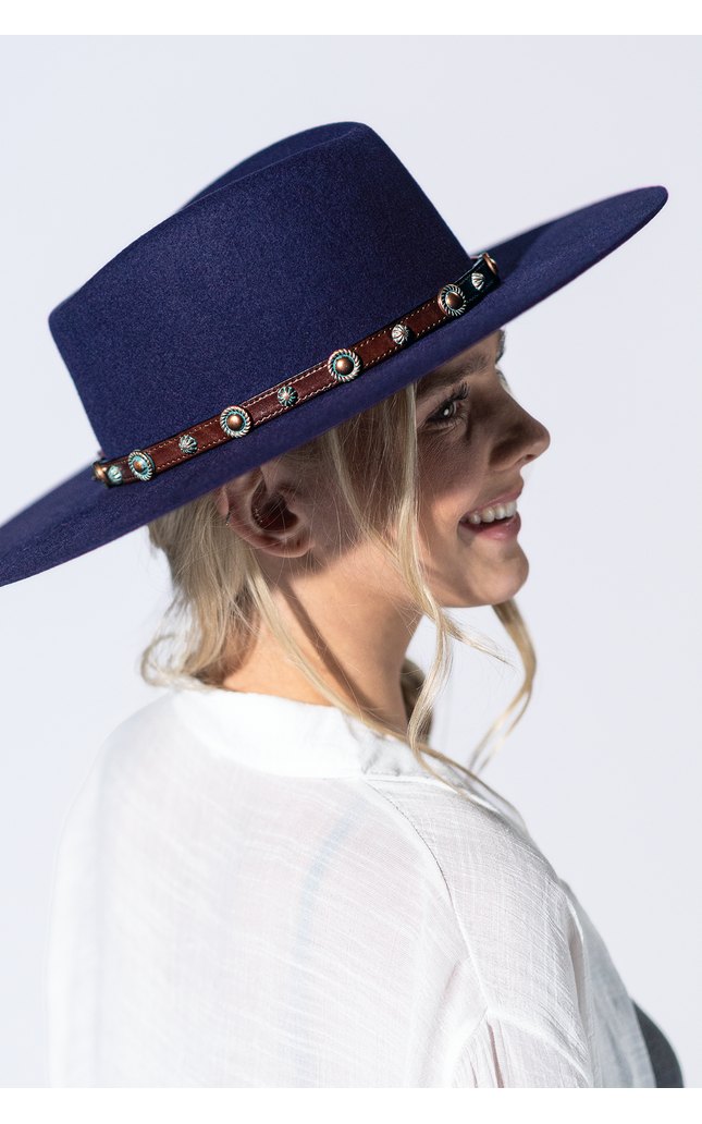 Copper Trail Leather Hat Band