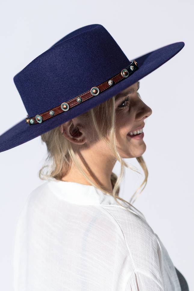 Copper Trail Leather Hat Band