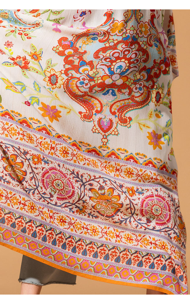 Floral Lurex Duster Kimono