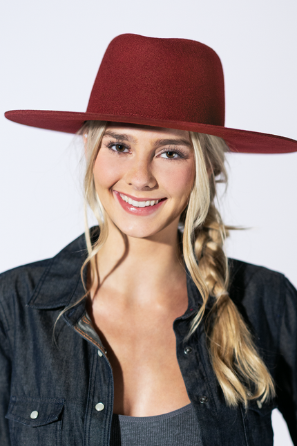 Lainey Wool Rancher - Raspberry