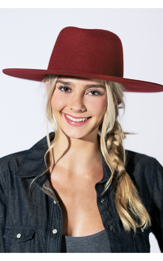 Lainey Wool Rancher - Raspberry