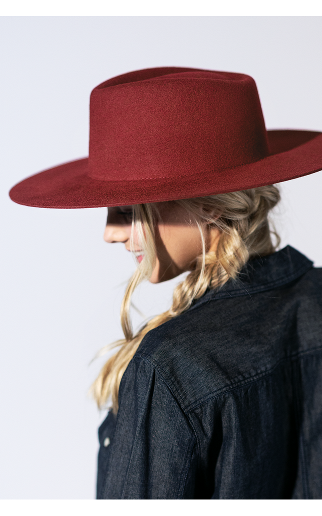 Lainey Wool Rancher - Raspberry