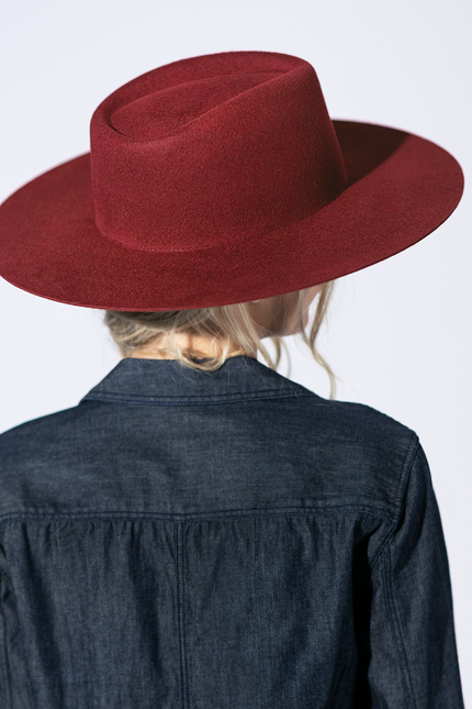 Lainey Wool Rancher - Raspberry