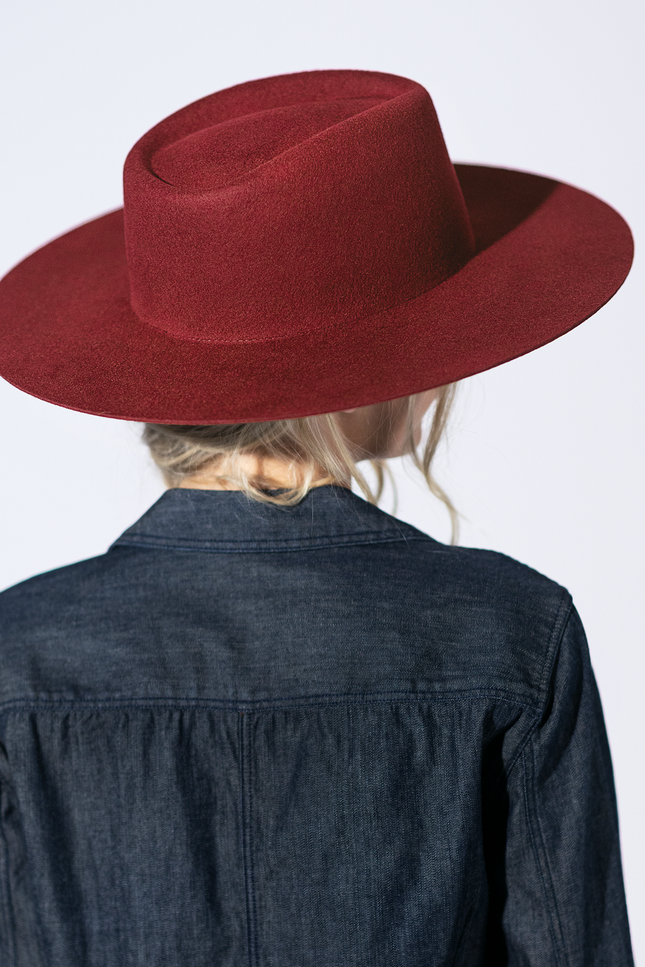 Lainey Wool Rancher - Raspberry