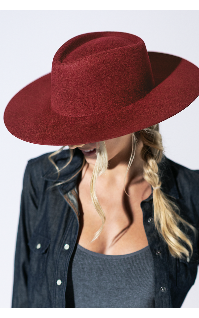 Lainey Wool Rancher - Raspberry