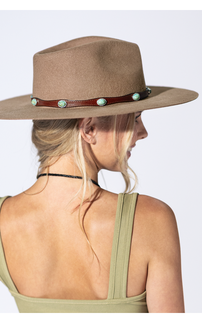 Sundance Stone Leather Hat Band