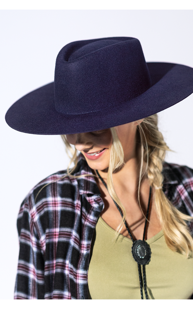 Lainey Wool Rancher - Navy