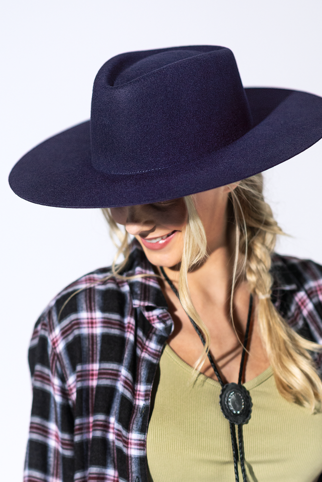 Lainey Wool Rancher - Navy