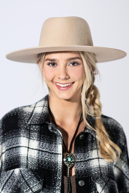 Lainey Wool Rancher - Ecru