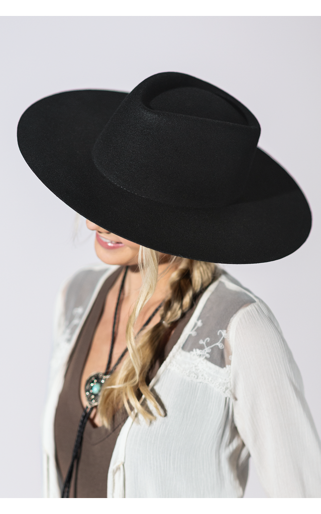 Lainey Wool Rancher - Black