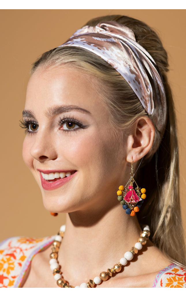 Triangle Fabric Earrings