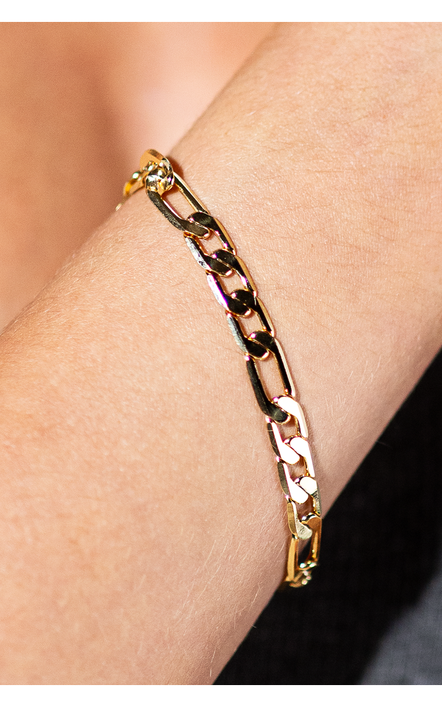 Figueroa 18K Gold Chain Link Bracelet