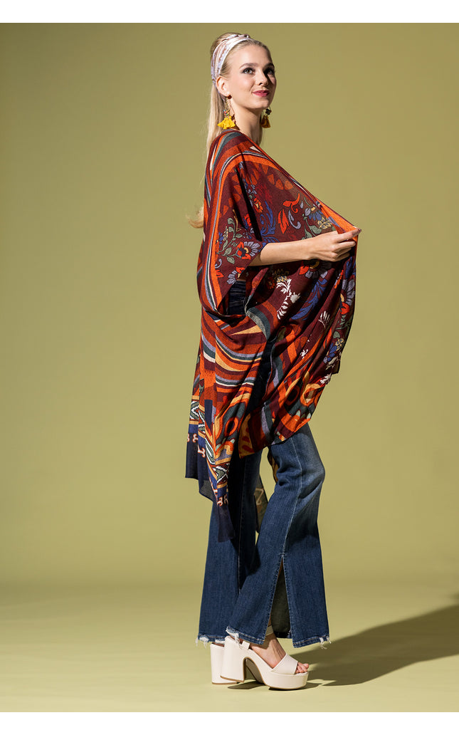 Retro Harmony Kimono