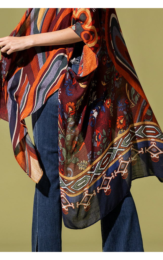 Retro Harmony Kimono