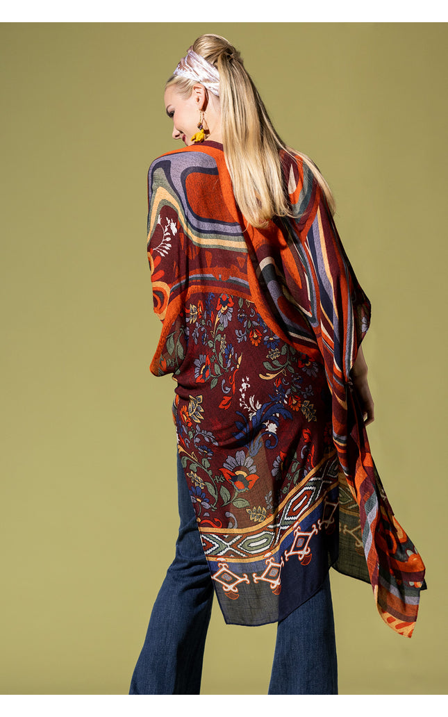 Retro Harmony Kimono