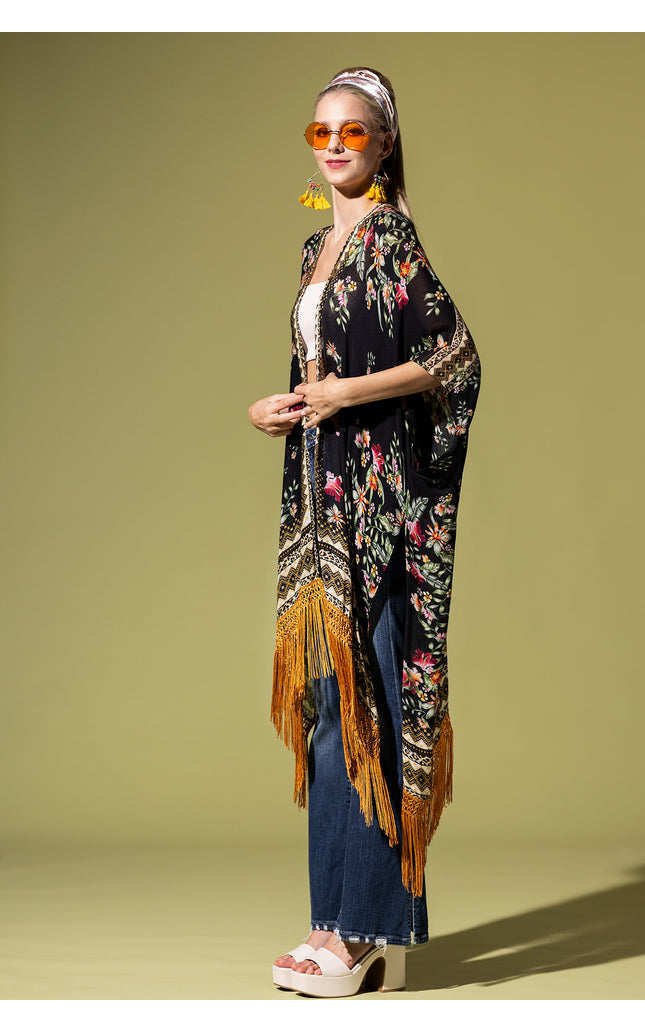 Fringe Temptation Kimono