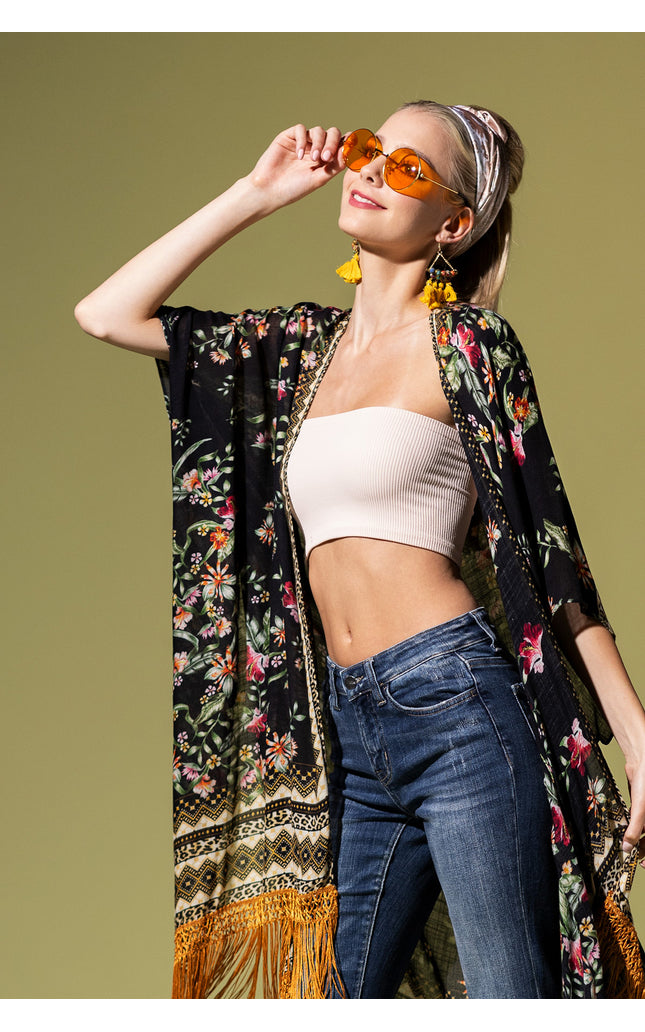 Fringe Temptation Kimono