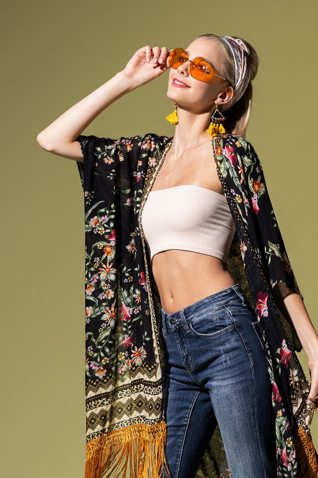 Fringe Temptation Kimono