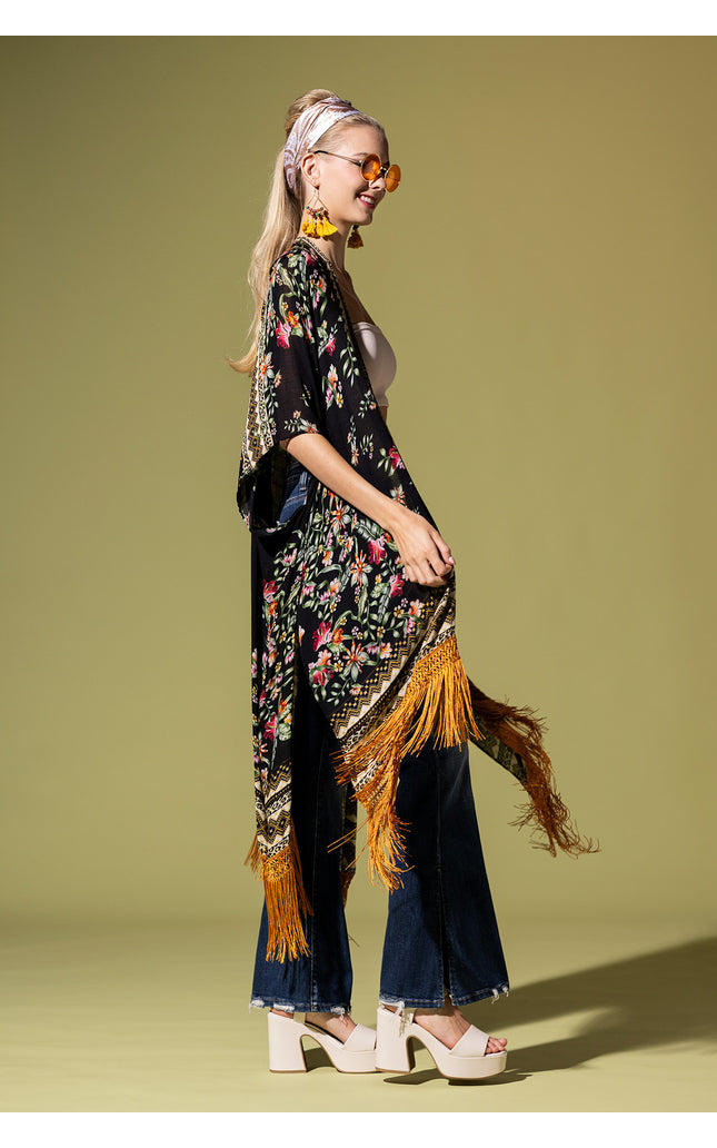 Fringe Temptation Kimono