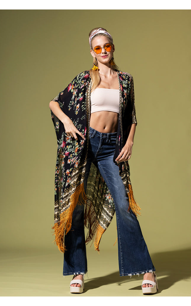 Fringe Temptation Kimono
