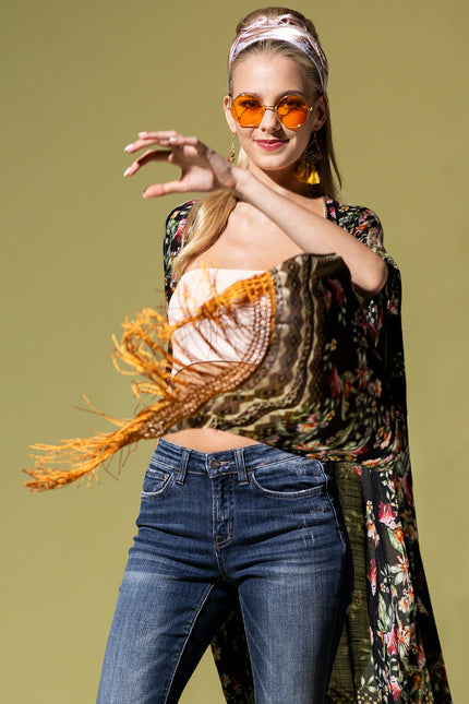 Fringe Temptation Kimono