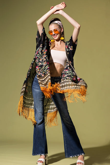 Fringe Temptation Kimono