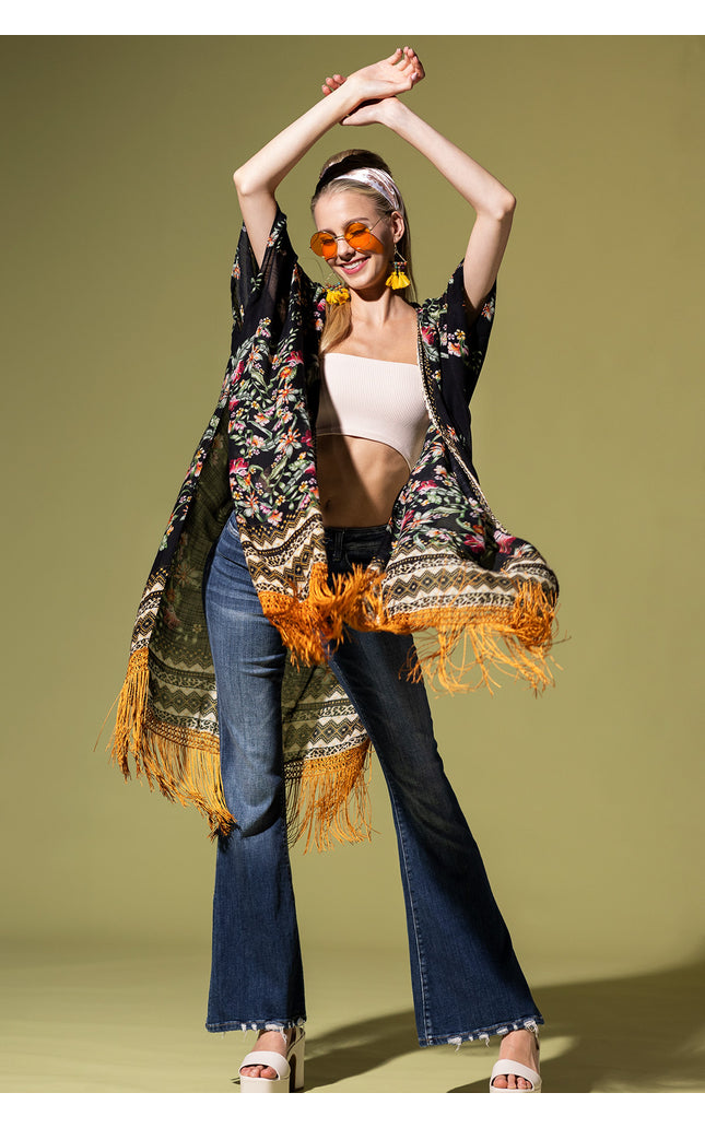 Fringe Temptation Kimono