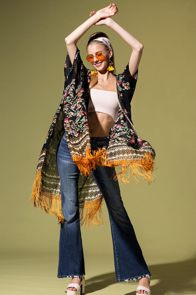 Fringe Temptation Kimono