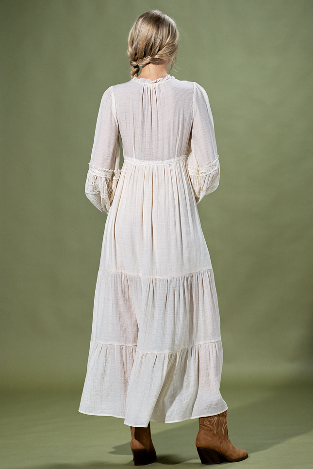 Paloma Balloon-Sleeve Maxi Dress