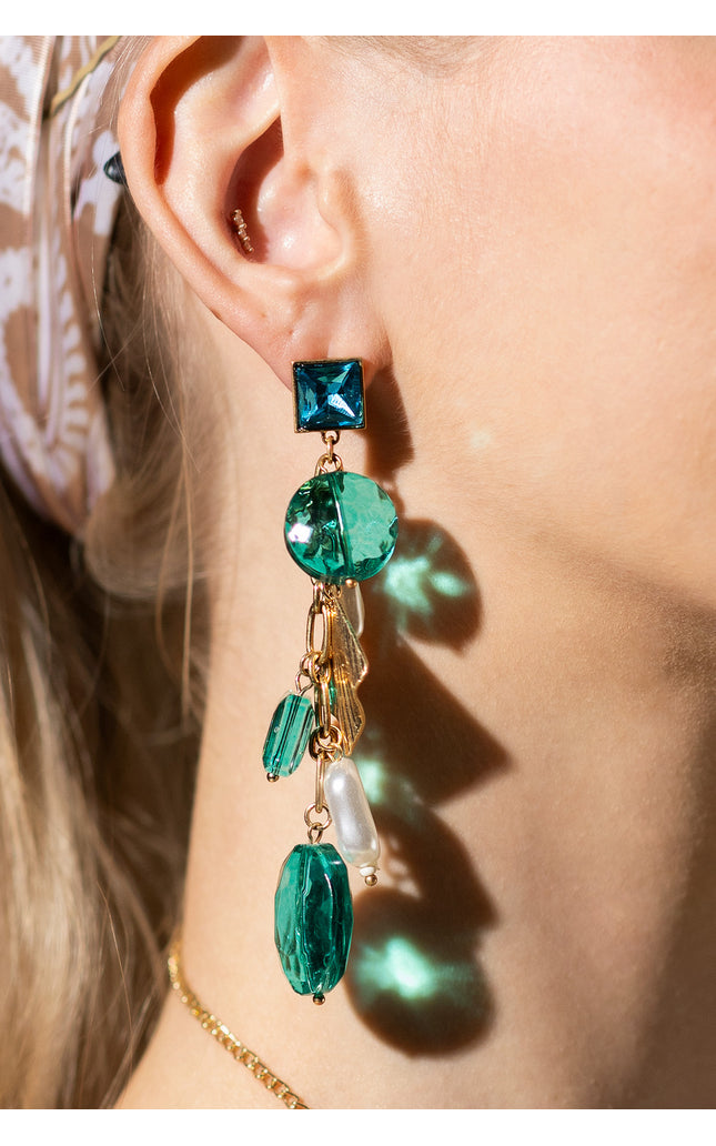 Emerald Dangle Earrings