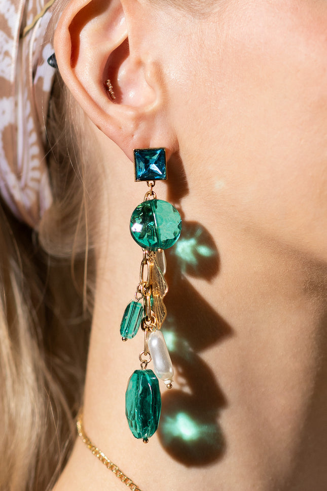 Emerald Dangle Earrings