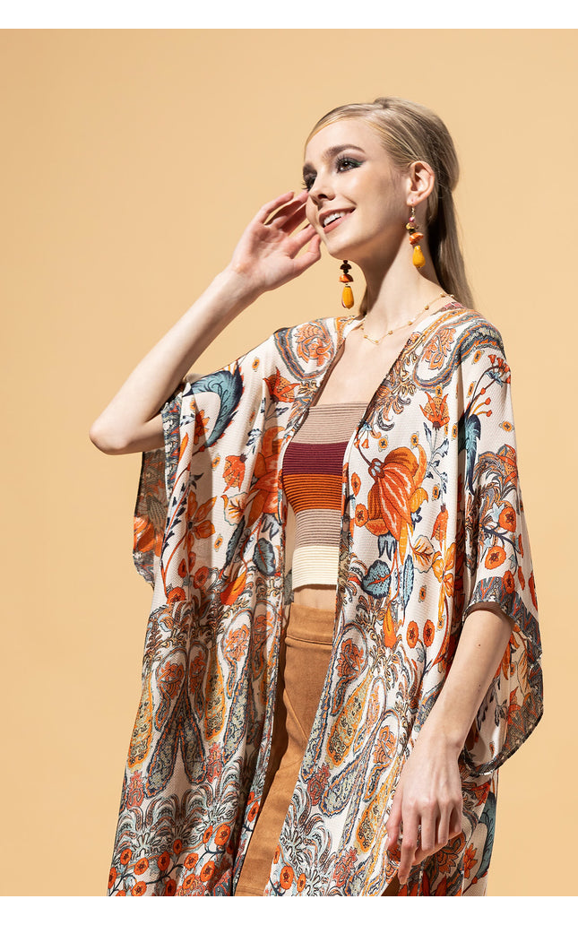 Paisley Petal Kimono