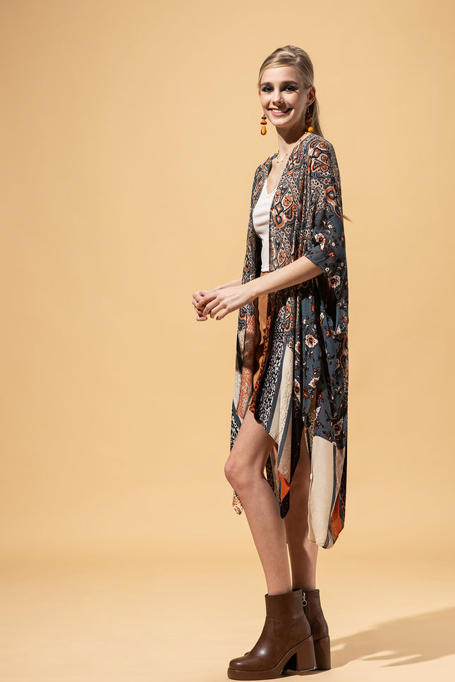 Serenade of Stripes Kimono