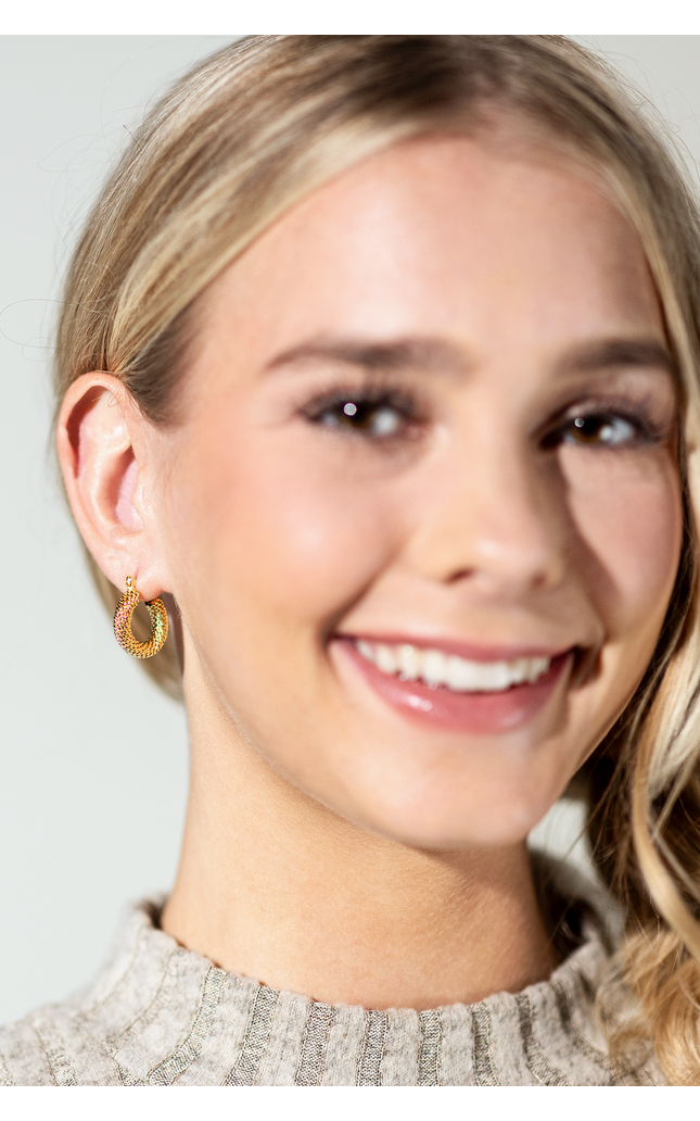 Terlingua Twist 18K Hoop Earrings