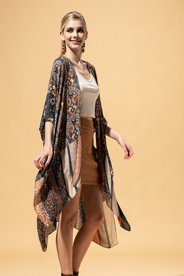 Serenade of Stripes Kimono